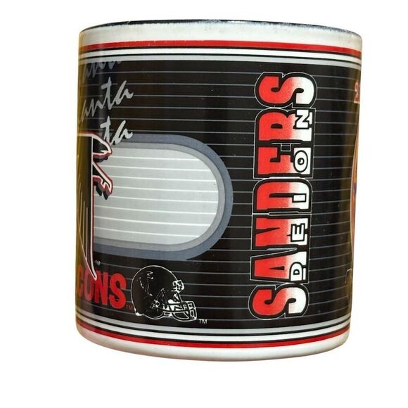 1993 Deion Sanders Atlanta Falcons NFL Collector's Mug Vintage - Picture 2 of 6